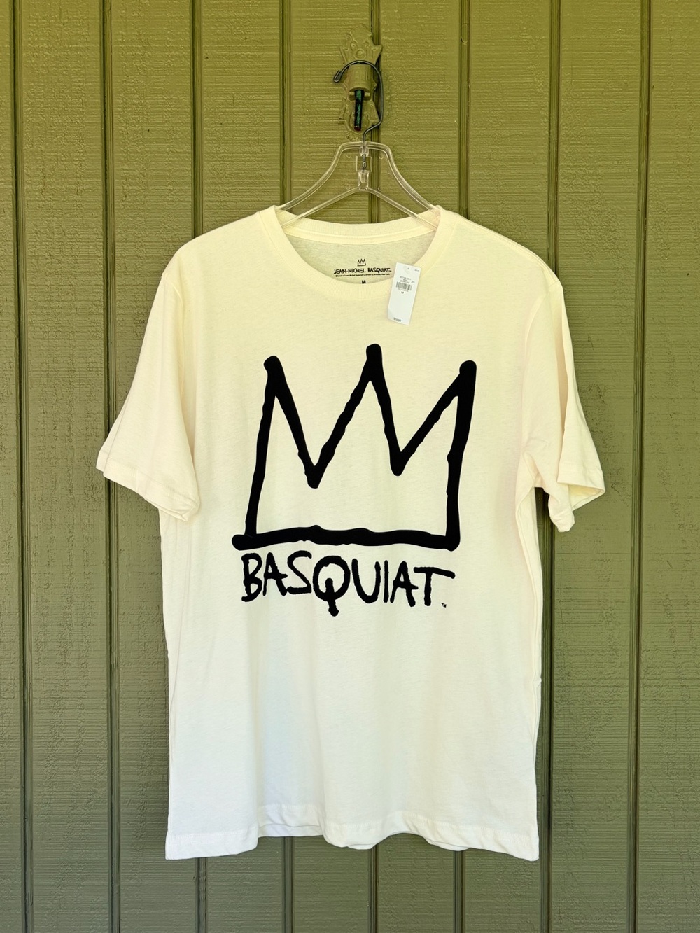 Basquiat Crown Logo Graphic Tee - NWT - Size Medium